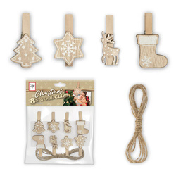 LK39B Wood Brown Clips