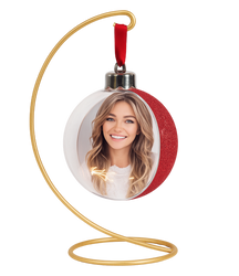 Stojak na Bombkę złoty - Drut-12 cm., h=26cm