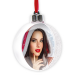 SF105WH Bombka świąteczna biała