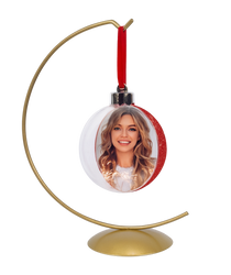 Stojak na Bombkę złoty - Talerz-12 cm., h=32cm