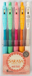 Długopisy 199236 Sarasa 5 Milk zestaw Zebra