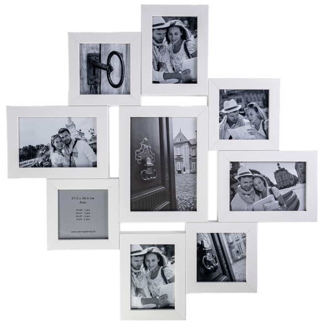 Collage 2052068 foto-9 (57,5x56,5) Ramka White